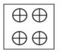 Qual das figuras completa o quadrado vazio?