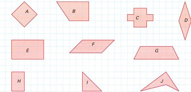 Nome: Turma: Unidade: 14. Que nome se dá ao paralelogramo que possui os quatro ângulos e os quatro lados congruentes?