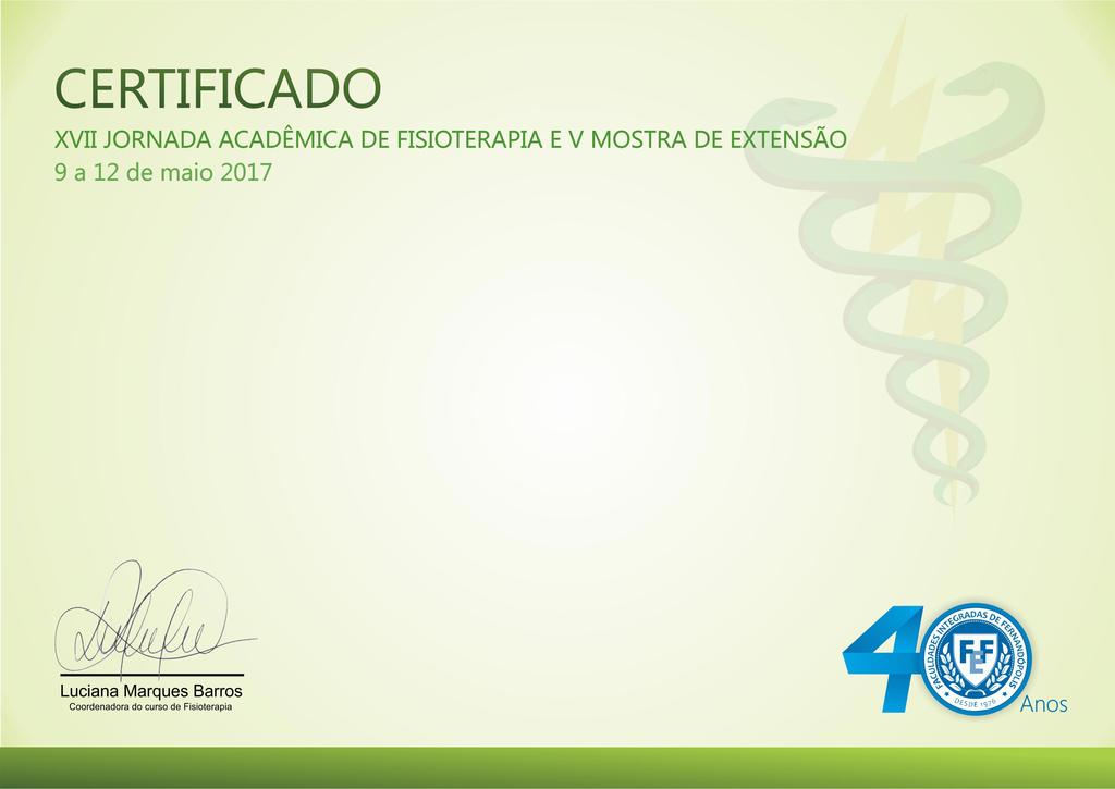 Registro 48640003 Certificamos, que o trabalho: ESTRATÉGIAS DE ATUAÇÃO DO FISIOTERAPEUTA COMO EDUCADOR