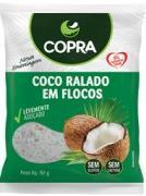 Leite de Coco Copra Tradicional Disponível em embalagens de vidro com 200 ml e 500 ml.
