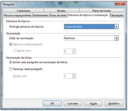 linhas no fim da página for menor do que o valor especificado na caixa Linhas, o parágrafo será movido para a próxima página.