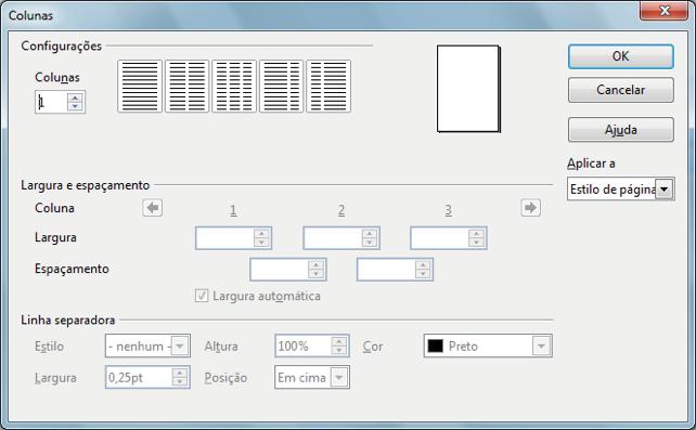 Informática LibreOffice Writer Prof. Márcio Hunecke 5. Selecione Ativar cabeçalho e clique na guia Organizador. 6. Na caixa Próximo estilo, selecione "Página esquerda". 7. Clique em OK. 8.