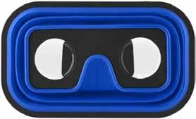 Óculos de realidade virtuais dobráveis em silicone.