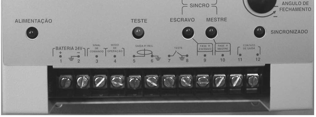 Obs: Depois que os geradores estão em paralelo o sincronizador (Sincro- 2000) deve ter os terminais 3 e 5 desligados.