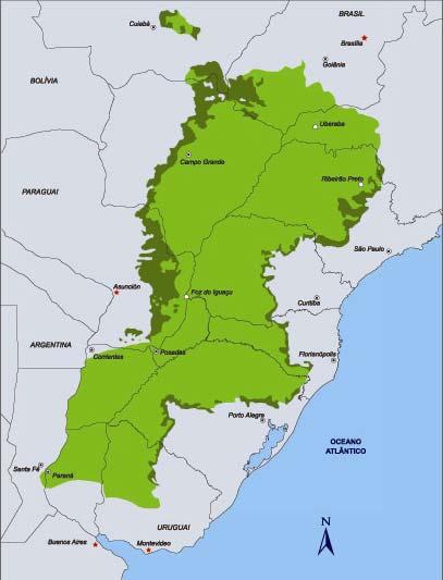 . POROSO e CONFINADO: em cerca de 9% pela Fm Serra Geral (rochas basálticas), até 1.5 m de espessura. ESPESSURA: valores inferiores a 1 m até superiores a 3 m.