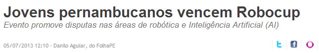 Um grupo de 11 alunos do Colégio Santa Emília ficou em primeiro lugar em duas de três modalidades da RoboCup, encontro internacional que promove o desenvolvimento de pesquisas nas áreas de robótica e