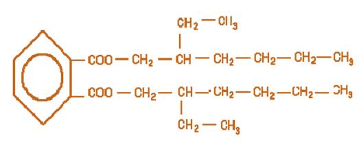 DOP: Fórmula Química : C 24 H 38 O 4 Sinônimos: - Di (2-etilhexil ftalato) ; - Dioctil ftalato; - 1,2-ácido