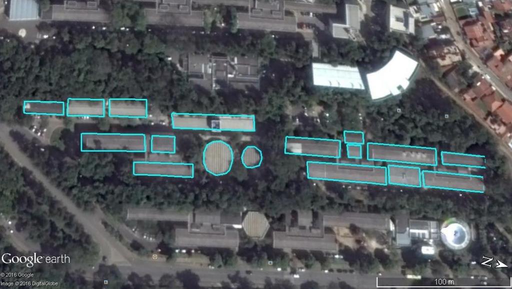 28 Figura 15 Áreas de captação do ICB Fonte: Adaptado de Google Earth Pro 4.1.4 ICH O antigo ICH corresponde a primeira plataforma.