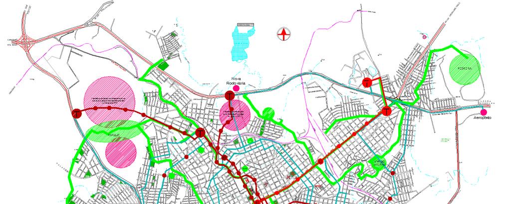 4. DESENVOLVIMENTO A ideia Inicial partiu de estudos para a ampliação de redes verdes nos eixos principais que cortam a cidade, logo