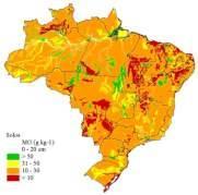 16,5 ppm P - 92% das amostras com P < 2 ppm CTC Fonte: Sparovek et al.