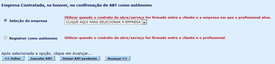 8º Passo - Empresa Contratada Neste campo, deve ser acrescentada a empresa que foi contratada para executar obra/serviço, se houver uma empresa.