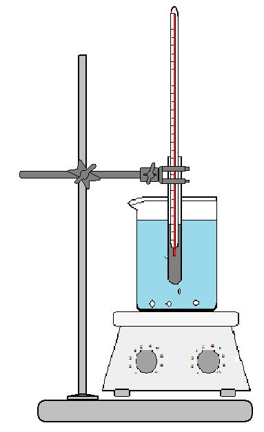 Figura 2. Montagem experimental para determinação do ponto de fusão no tubo de ensaio. Obs.