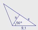 Calcula a área dun segmento circular dun círculo de 9,1 cm, sabendo que o ángulo que forman os raios que pasan polos seus extremos mide 11º.