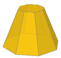 . Corpos xeométricos Troncos de pirámides Ao cortar unha pirámide por un plano paralelo a súa base obtéñense dous corpos xeométricos. Un é unha pirámide máis pequena que a inicial.