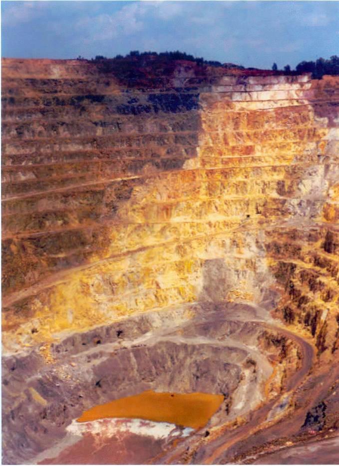 mineração Erosão e