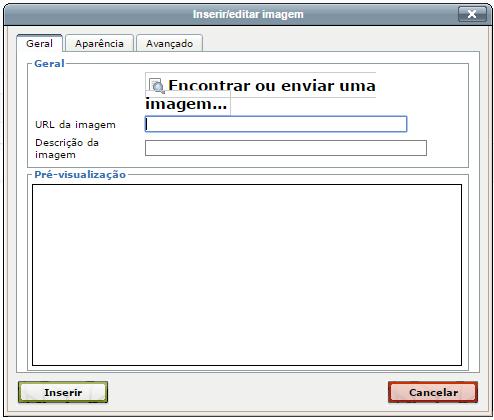 Figura 17 - Primeiro Tópico Na Figura 17, clique em ( ) e abrirá uma tela conforme Figura 18, caso seja necessário introduzir um título antes de incluir a imagem da agenda, basta digitar no espaço em