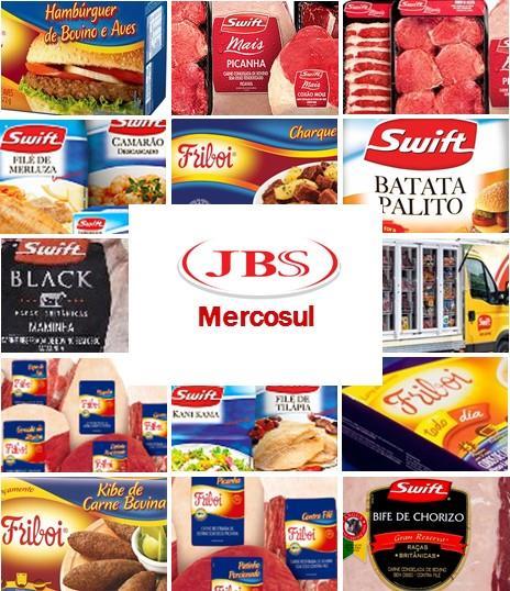 JBS MERCOSUL Carne bovina no Brasil, Argentina, Paraguai e Uruguai, além de couro e negócios relacionados Receita Líquida (R$ milhões) EBITDA (R$ milhões) 7.206,1-14,2% 6.