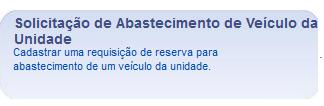 Solicitação de Combustível Esta operação permite cadastrar uma solicitação de abastecimento dos veículos oficiais desta UNIFAP.