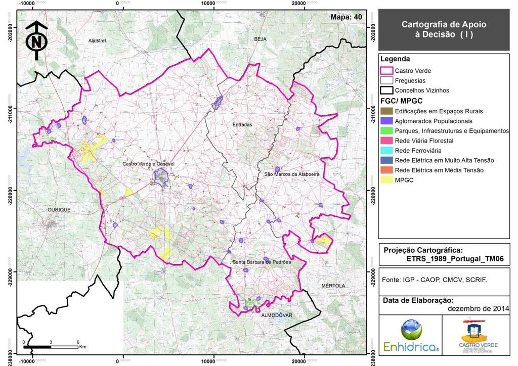 5. Cartografia de Apoio à Decisão (CAD) A representação cartográfica das redes Defesa da Floresta Contra Incêndios constitui uma importante ferramenta de apoio às operações de, 1.