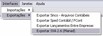 Normativo de Arquivos Digitais) poderá utilizar o Sistema Contabil.sql para enviar as informações ao Fisco.