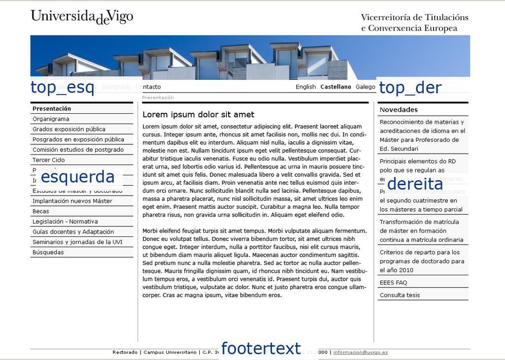 Configuración dos módulos As plantillas de Joomla estrutúranse en módulos, é dicir, pequenos bloques con contidos e diversas funcionalidades, que se asignan as posicións.