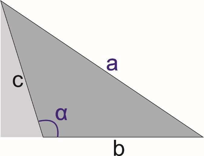 LEI DOS COSSENOS a² = b² + c²