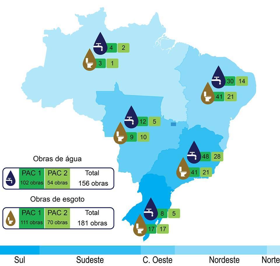 Diagnóstico avalia andamento de 337 obras de Saneamento do PAC e alerta para problemas que impedem avanços mais rápidos Instituto Trata Brasil publica novo relatório De Olho no PAC e avalia obras de