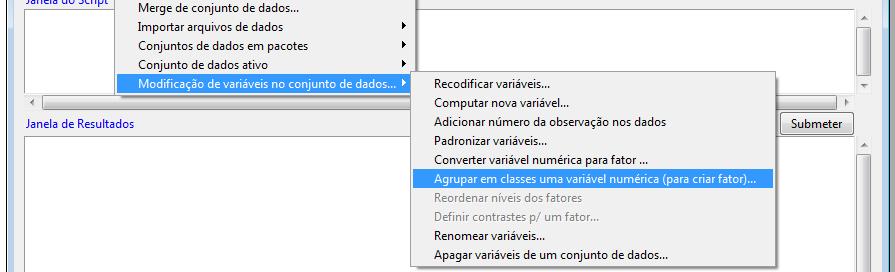 Exemplo 1: Fluência da Fala Variável: número de interjeições (INTERJ)