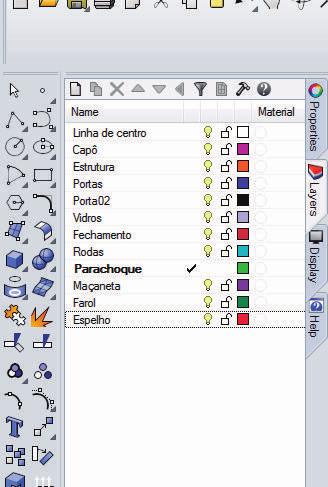 Para modelar os outros elementos, basta ativar as respectivas layers. Elas contém a estrutura básica para terminar o trabalho.