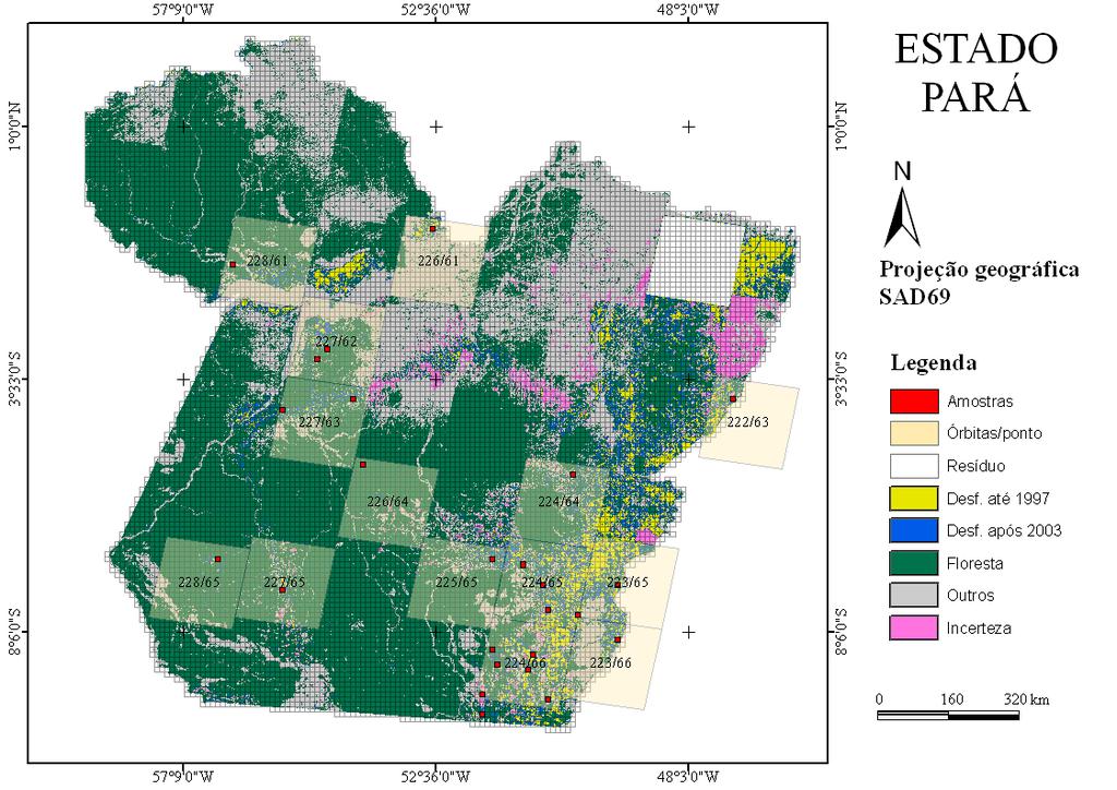 imagens TM/Landsat para o estado do Mato Grosso