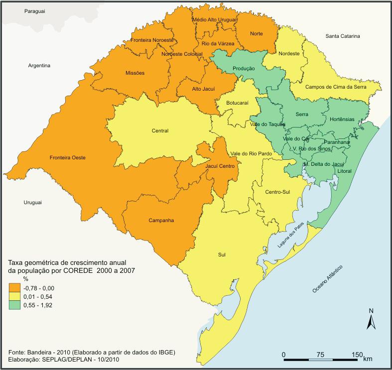 Uma breve avaliação das regiões dos Conselhos Regionais de Desenvolvimento (COREDEs), através da análise do IDESE, reforça a ideia de que a questão das desigualdades regionais é bem mais complexa do