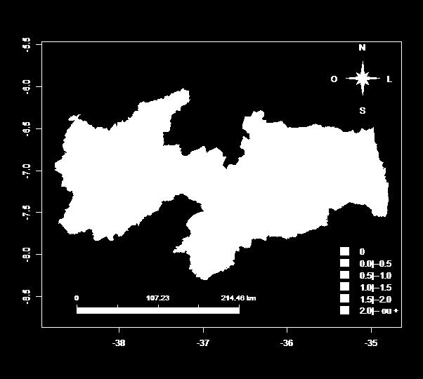 onde x i é o número de ocorrência do fenômeno em uma região e n i é a população dessa região. 3 Resultados Observando o mapa de RR (Fig.