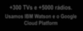 Usamos IBM Watson e o Google Cloud