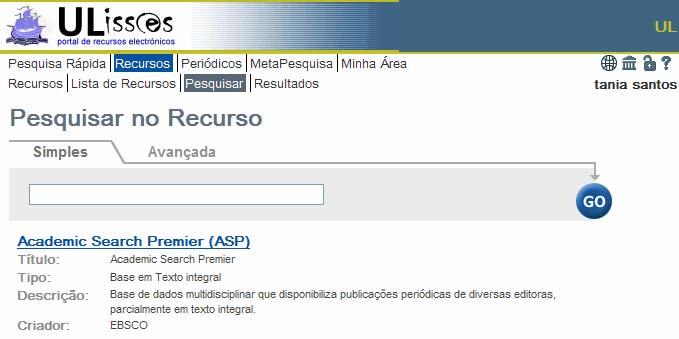 5) Também pode transitar para a MetaPesquisa, o que permite refinar a pesquisa, ou seja, dos resultados que obteve fazer pesquisas sobre