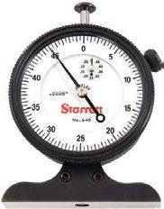 Diferentes relógios Starrett acompanham cada um dos calibradores abaixo, mas outros relógios Starrett Norma AGD e indicadores eletrônicos digitais também podem ser fornecidos.
