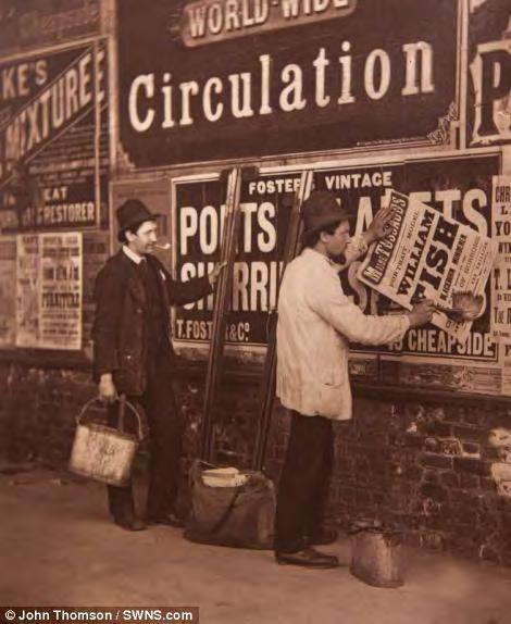 Figura 92: Street advertising e Cheap fish of St Giles - Imagens do livro Street life in London, John Thomson, 1877.