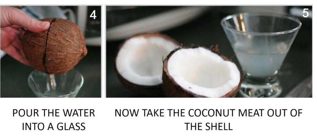 Disponível em: <http://pureella.com/crafting-to-a-caribbean-beat/maracas-tutorial-how-to-open-a-coconut/>. Acesso em: 10 out. 2014. 11h. Adaptado.