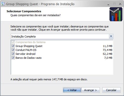 Componentes do Sistema: Instala os componentes básicos necessários para o bom funcionamento do sistema. Requerido em todos os módulos do sistema.