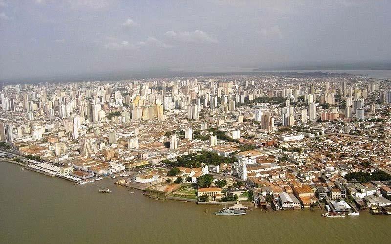 Imagem retirada da internet. Figura 1: Vista aérea do centro histórico de Belém.
