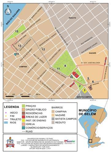 Figura 13: roteiro realizado em