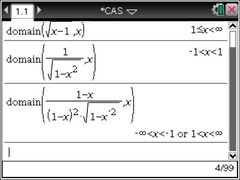 4. Nova funcionalidade CAS A funcionalidade CAS do TI-Nspire CAS (incluindo unidades portáteis TI-Nspire CX CAS, Software TI- Nspire CAS Student para