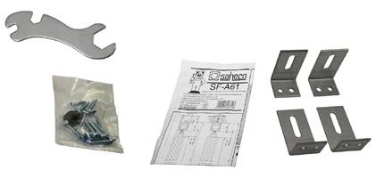 Parafusos e chave 4 Suportes de parede - / Instruções de montagem Embalagem tubo 000 Max. Kg Max. 5 Min.