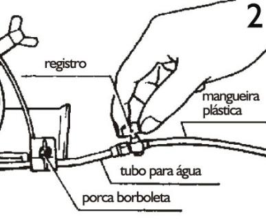 corte desejado. Aperte novamente a porca borboleta Sistema de refrigeração (Fig.