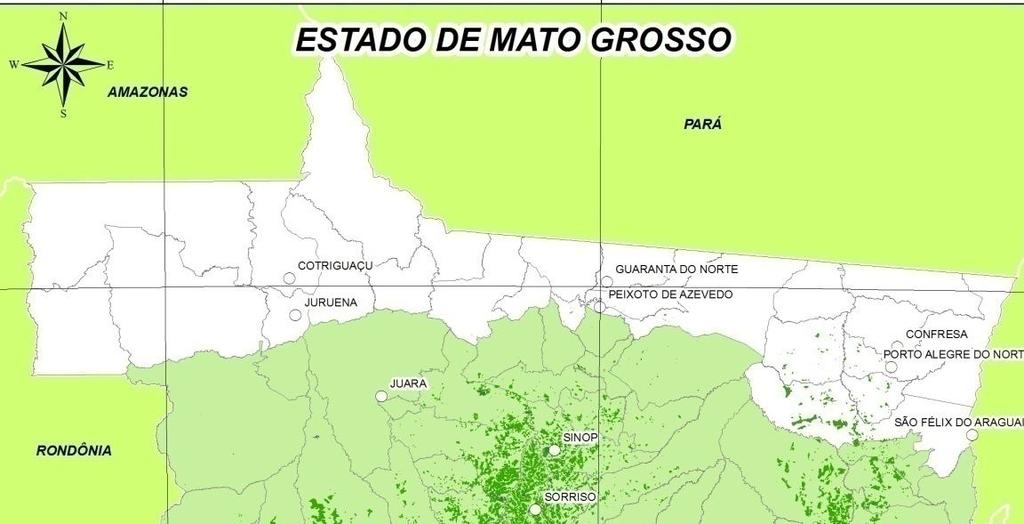 2. Corredores de Exportação - Mato Grosso Área de abrangência