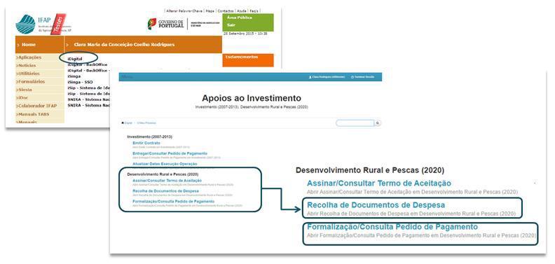 2. Acesso ao Pedido de Pagamento Acesso ao Pedido de Pagamento Acionando o link idigital