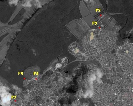 os quais foram georreferenciados para coleta periódica (inicialmente trimestral posteriormente, semestral), com o objetivo de acompanhar a evolução da sua qualidade na área de influência direta e