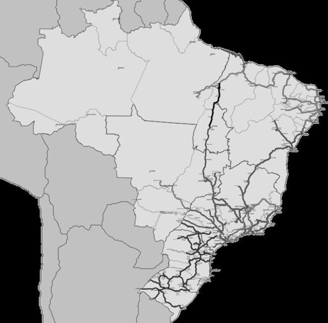 Ferrovias no Brasil Desafios para uma logística mais eficiente e sustentável 23 14 15 16 15 14 13 12 12 13 Índice de Acidentes (acidentes por milhão de trens x km) 1 2006 2007 2008 2009 2010 2011