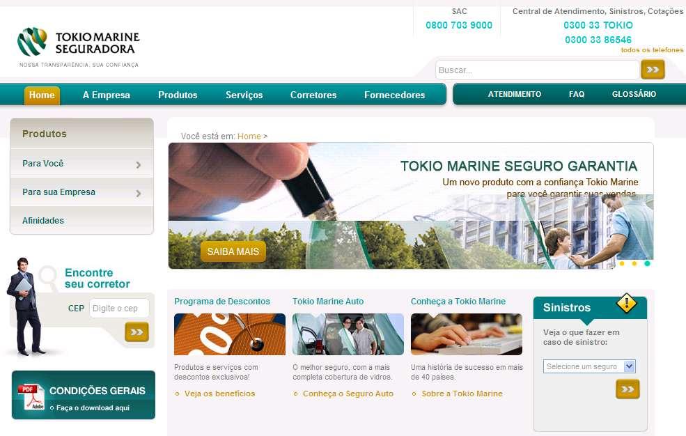 Como acessar a nova ferramenta Acessando o Portal Nosso Corretor Acesse o site da Tokio Marine pelo