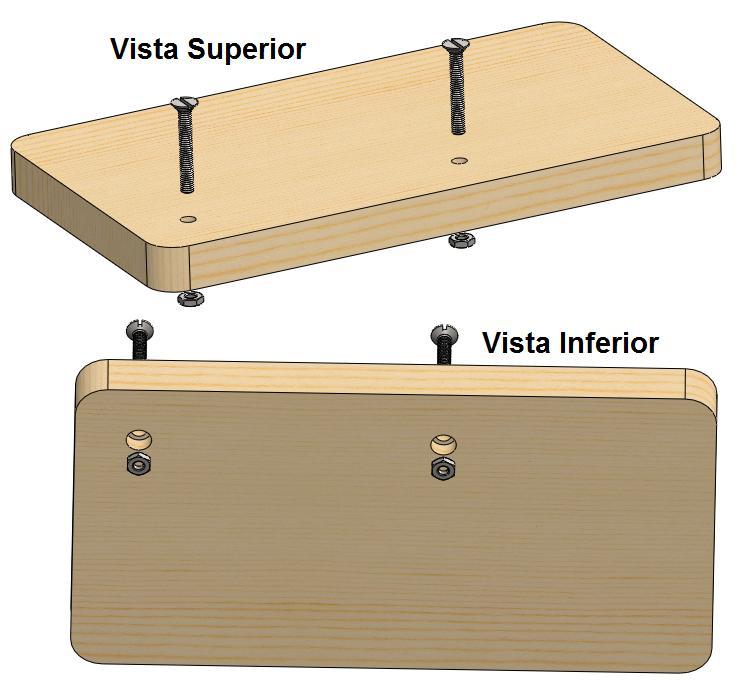 Fixação da chapa de apoio para os braços - Passo 2 - Passo 3: Fixe os parafusos M4X30