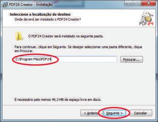 Figura 3 Instalando o PDF24 Não